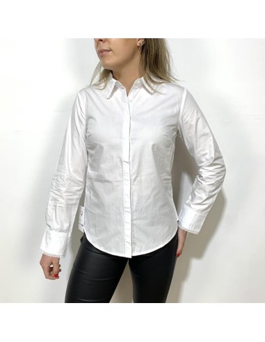 trate camisa básica blanca dejate cuello puño y manga