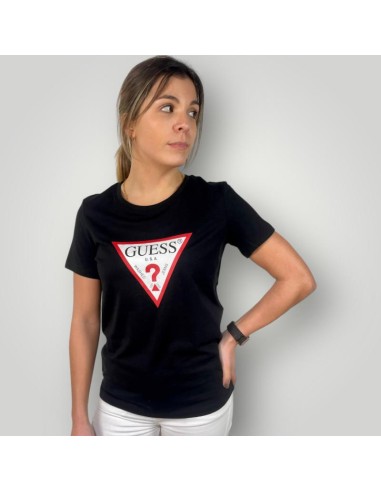 camiseta algodon Guess triangulo logo basico