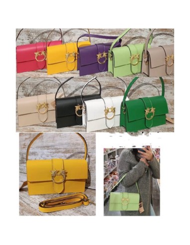 cagliari bolso piel classic love doble correa cierre iman hebilla abeja