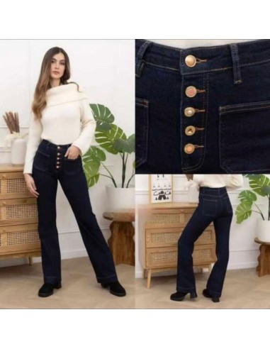 estambul vaquero pantalon wideleg  mutiboton