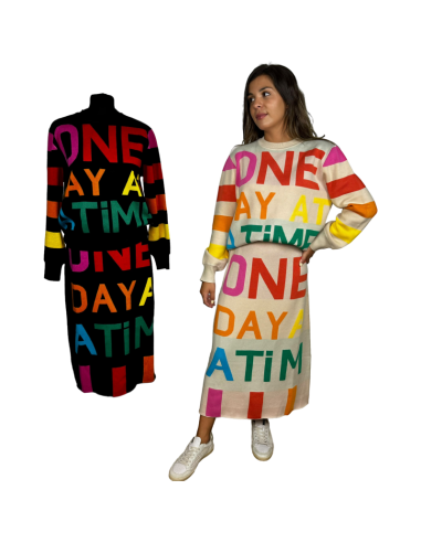 day conjunto punto falda letras colores