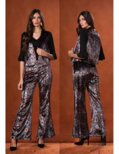 nahid pantalon estampado etnico acampanado kahyra