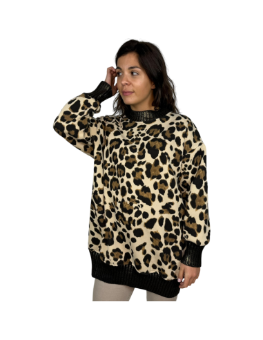 samire sudadera vestido oversize print