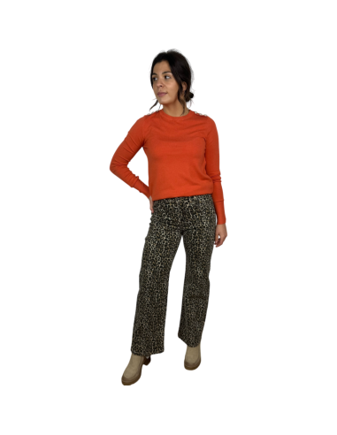 tomes pantalon estampado print pierna ancha