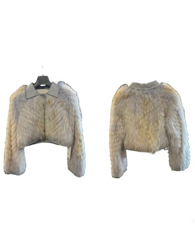 fox chaqueta corta zorro azul con camel