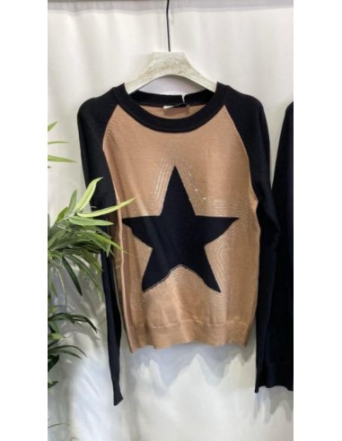 oret jersey punto estrella brillitod bicolor