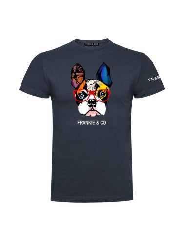 Frankie & Co Camiseta de hombre bulldog frances