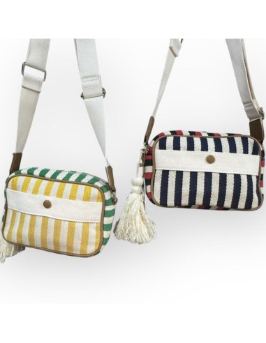 aveiro bolso tela lona rayas colores